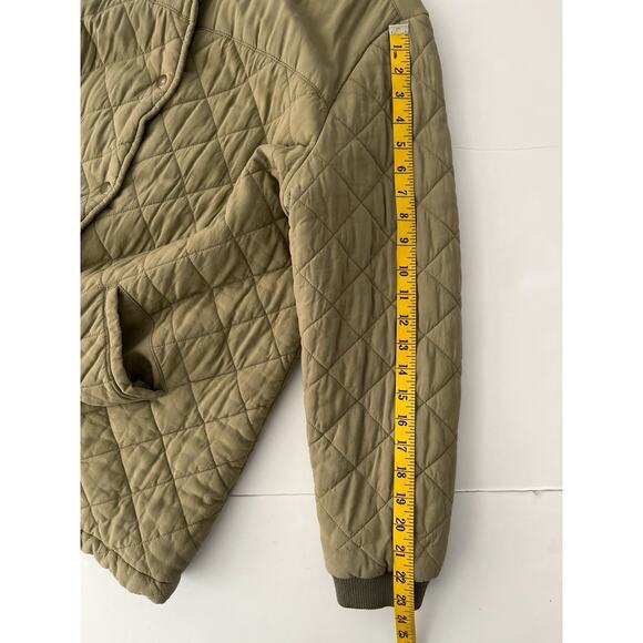Old Navy Quilted Jacket Women XL Olive Green Lightweight Outdoor Soft Cozy - Picture 7 of 9